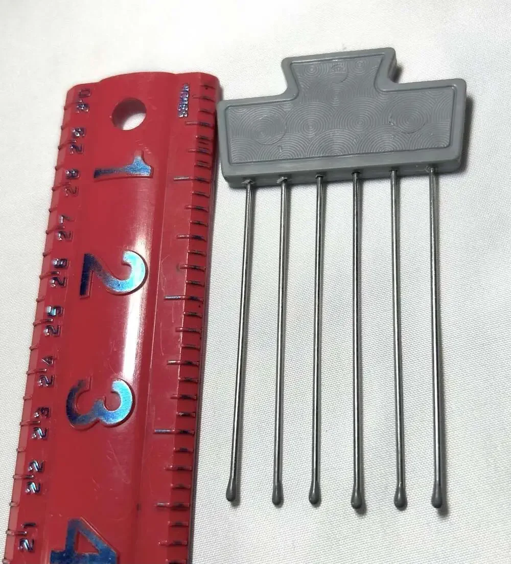 Vintage Goody HAIR LIFT Stainless Steel rubber tip Gray Pick Comfor-Tip 1975